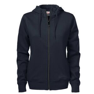 Printer Womens/Ladies Overhead Full Zip Hoodie / Dark Navy